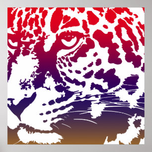Abstrakt vektor - Leopard Poster