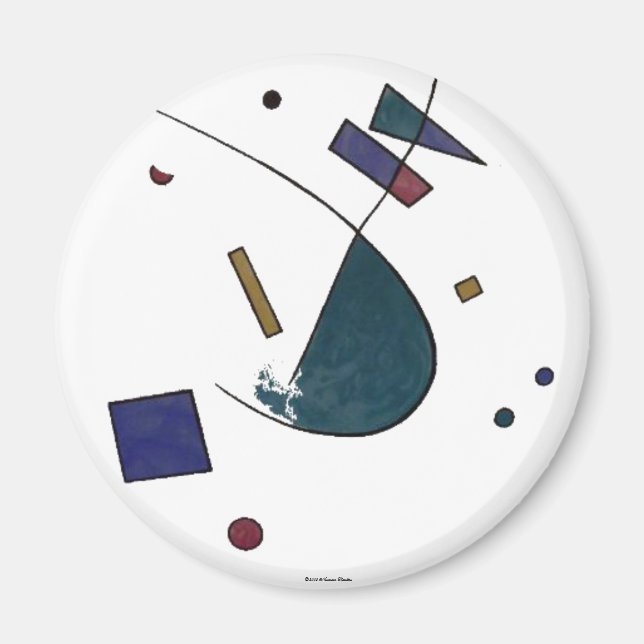 Abstrakt Verdi Magnet (Framsidan)