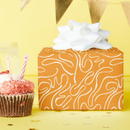 Abstrakt Vibes Mönster Presentpapper