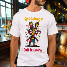 Abstrakt Vibrant Bunny Graphic T-Shirt