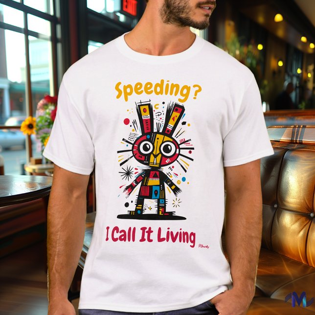 Abstrakt Vibrant Bunny Graphic T-Shirt (Skapare uppladdad)