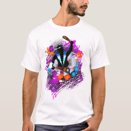 Abstrakt Vibrant Carnival Panman Tee Shirt