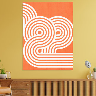 Abstrakt Vibrant Rhythms Canvastryck