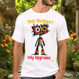 Abstrakt Vibrant Robot Upgrade T-Shirt