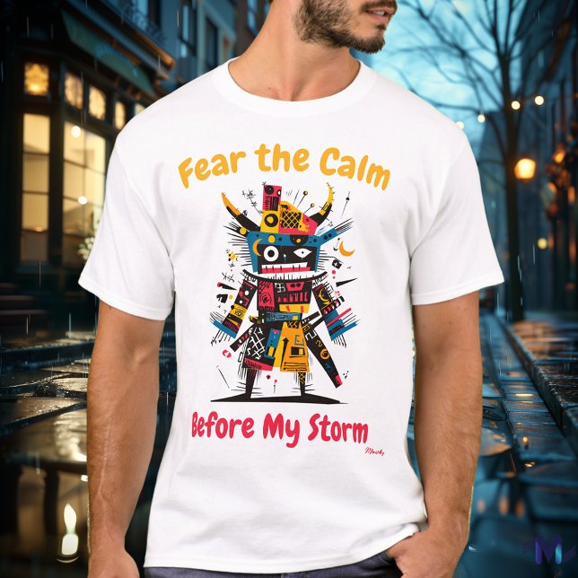 Abstrakt Vibrant Samurai Warrior T-Shirt (Skapare uppladdad)