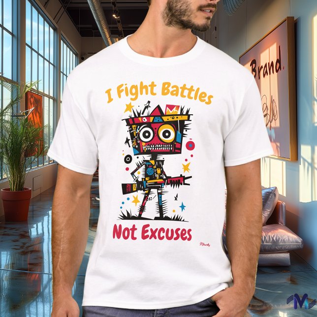 Abstrakt Vibrant Soldier Motivational T-Shirt (Skapare uppladdad)