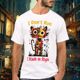 Abstrakt Vibrant Tiger Graphic T-Shirt
