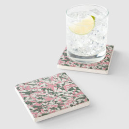 Abstrakt vid Rosa och Grönt Stenunderlägg