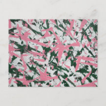 Abstrakt vid Rosa och Grönt