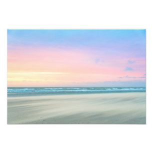 Abstrakt vid stranden i Haag Fototryck