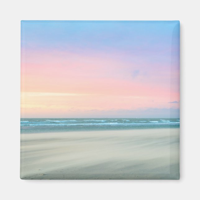 Abstrakt vid stranden i Haag Magnet (Framsidan)