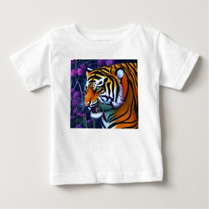 Abstrakt Vild Majestic Predator Tiger T Shirt