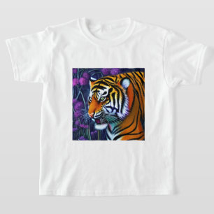 Abstrakt Vild Majestic Predator Tiger T Shirt
