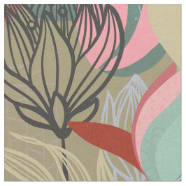 Abstrakt Vild Ro Tyg