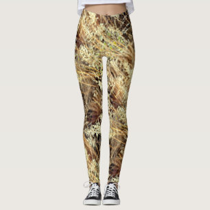 abstrakt vildgräs leggings