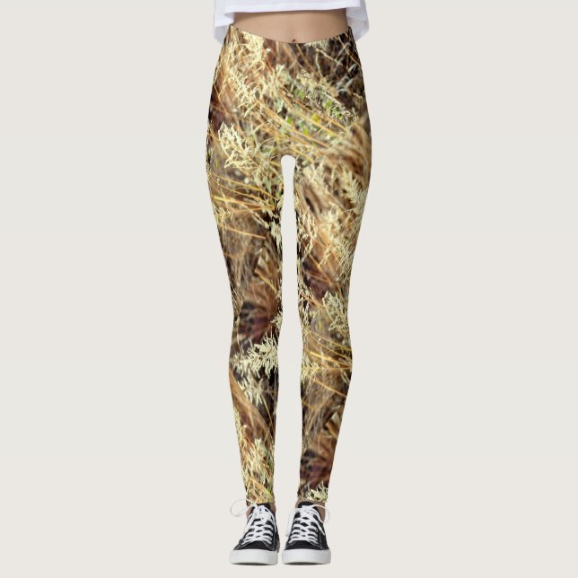 abstrakt vildgräs leggings (Framsida)