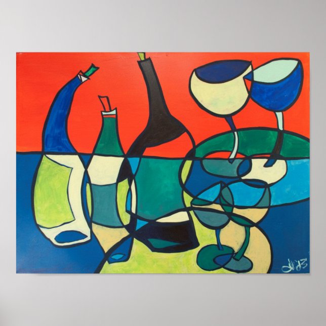 Abstrakt Vin Poster (Framsidan)