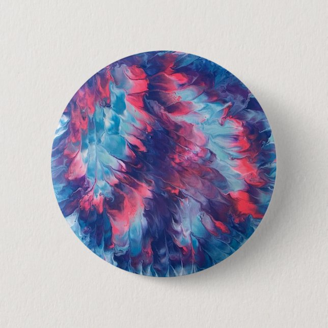 Abstrakt Vind Buttons för Lila av Rosa Fredstecken Knapp (Framsida)