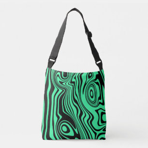 Abstrakt Vinkar Crossbody Bag - Anpassningsbar Fär Axelväska