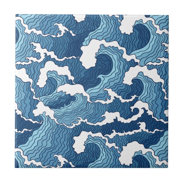 Abstrakt vinkar kakelplatta (Framsidan)