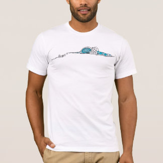 Abstrakt vinkar (surfakonst) t shirt