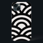 Abstrakt Vinkarare, Arches, Black and White Linjer<br><div class="desc">Modern Abstrakt Vågar - Geometriska bågar - svart och gräddvit.</div>