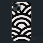 Abstrakt Vinkarare, Arches, Black and White Linjer<br><div class="desc">Modern Abstrakt Vågar - Geometriska bågar - svart och gräddvit.</div>