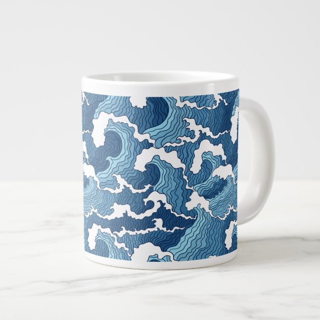Abstrakt Vinkarare Jumbo Mugg (Framsida höger)