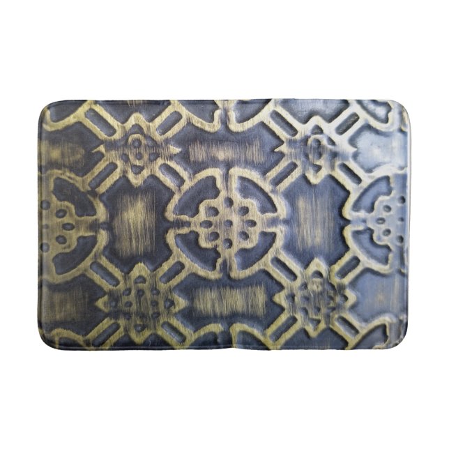 Abstrakt Vintage afrikansk mudcloth-mönster Badrumsmatta (Framsidan)