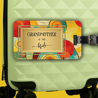 Abstrakt Vintage Art mormor Bagagebricka