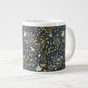 Abstrakt vintage mönster jumbo mugg
