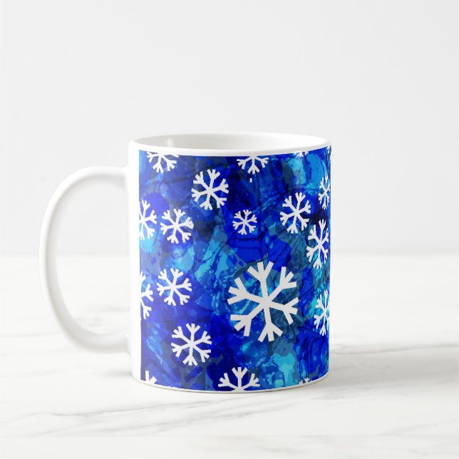 Abstrakt: Vintage Sömlös Mönster. Kaffemugg (Vänster)