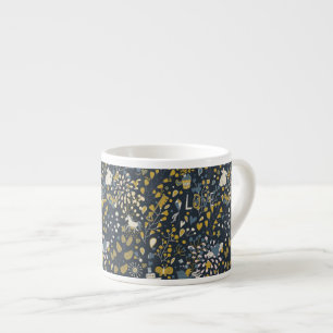 Abstrakt vintagemönster espressomugg