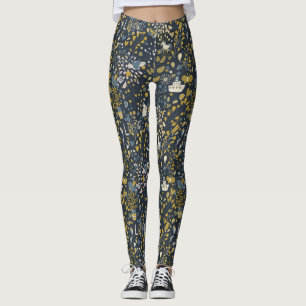 Abstrakt vintagemönster leggings