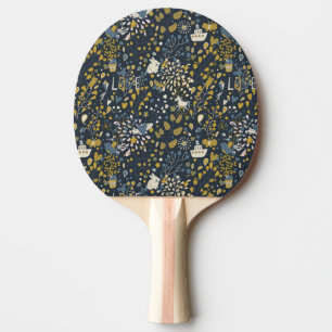 Abstrakt vintagemönster pingisracket