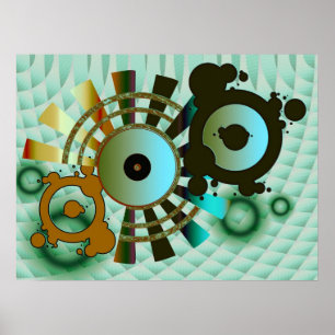 Abstrakt ViNYL-affisch Poster