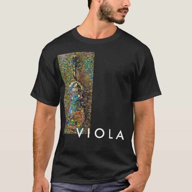 Abstrakt ViolakonstverkT-tröja Tee (Framsida)