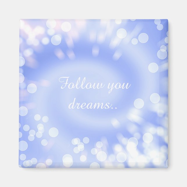 abstrakt violet bokeh spiral struktur magnet (Framsidan)