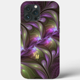 Abstrakt Violet Lila Khaki Fractal Art