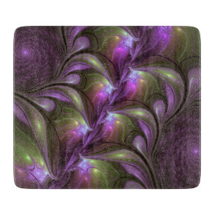Abstrakt Violet Lila Khaki Fractal Art