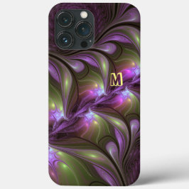 Abstrakt Violet Lila Khaki Fractal Art