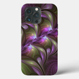 Abstrakt Violet Lila Khaki Fractal Art