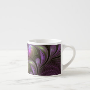 Abstrakt Violet Lila Khaki Fractal Art Espressomugg