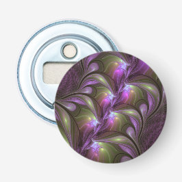 Abstrakt Violet Lila Khaki Fractal Art Flasköppnare