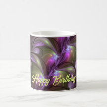 Abstrakt Violet Lila Khaki Fractal Art