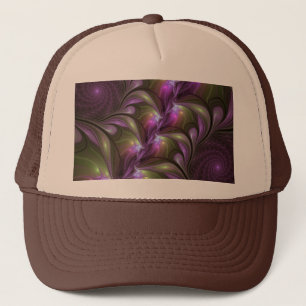Abstrakt Violet Lila Khaki Fractal Art Keps