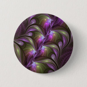 Abstrakt Violet Lila Khaki Fractal Art Knapp