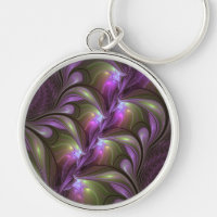 Abstrakt Violet Lila Khaki Fractal Art