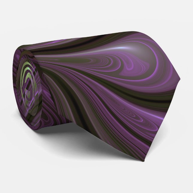 Abstrakt Violet Lila Khaki Fractal Art Slips (Rullad)