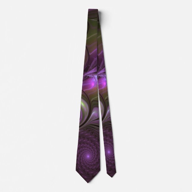 Abstrakt Violet Lila Khaki Fractal Art Slips (Framsida)